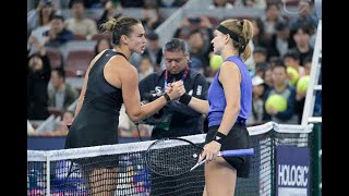 Top seed Sabalenka stunned by Muchova in Beijing last eight [upl. by Fleta]