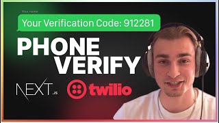 Send Verification Messages  SMS with Twilio Service in Nextjs  React Applications [upl. by Fidelio]