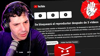 Los bloqueadores de anuncios no están permitidos en YouTube [upl. by Jamieson445]