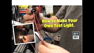 How to make your own test light  circuit tester DIY incandescent test light [upl. by Ycam]