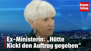 ExMinisterin „Hätte Kickl den Auftrag gegeben“  kronetv Nachgefragt [upl. by Yrellam]