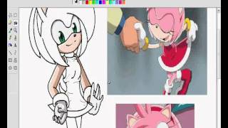 How I Draw Amy Rose D [upl. by Dahij764]