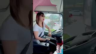 Truck driver girl song shortvideo [upl. by Eitirahc]