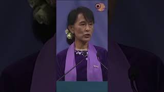 1991 Nobel Peace Prize Laureate Daw Aung San Suu Kyi nobelprize democracy aungsansuukyi [upl. by Danieu271]