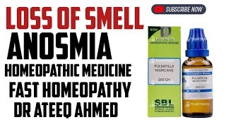 Anosmia  Loss of Smell Symptoms Cause amp Homeopathic Treatment [upl. by Ahsaya396]