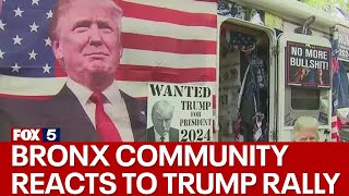 Bronx community reacts to Trump rally [upl. by Suillenroc875]