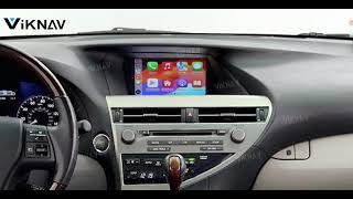 Viknav Linux Interface Box For Lexus RX 20122015Display： CarPlay Android Auto display screen [upl. by Monro]