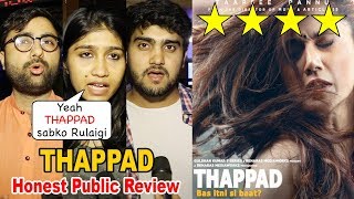 Thappad Movie Honest PUBLIC Review  Taapsee Pannu Pavail Gulati Anubhav Sinha [upl. by Nosnehpets440]