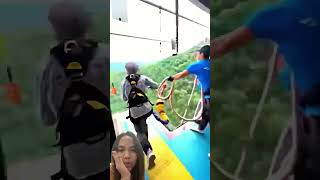 Adrenaline sport😥 zipline adrenaline extremesports extreme bungyjump bungeejumping bungee [upl. by Esir]