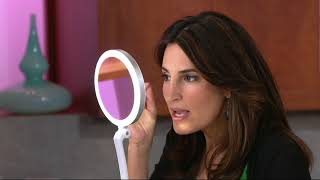 Floxite 10X1X Lighted Magnification Mirror w Built in Storage on QVC [upl. by Occor]