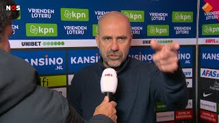 Bosz zwaar geïrriteerd Ophouden met spelersbussen opwachten wat een onzin  AZ 04 PSV azpsv [upl. by Yblocaj327]