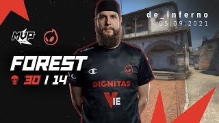 MVP CSGO POV Dignitas f0rest 3014 vs 00Nation deinferno  Nordic Masters Fall [upl. by Ihcekn]