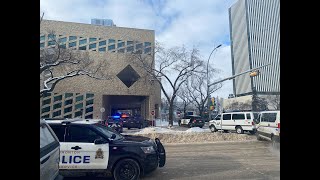 Edmonton City Hall shooting  28yearold man faces several charges [upl. by Anilef74]