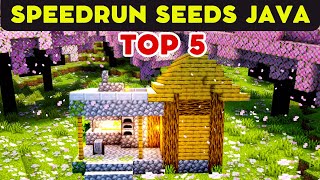 TOP 5 SPEEDRUNNING SEEDS MINECRAFT JAVA 121  Best Minecraft 121 Seeds Java [upl. by Ynnob]