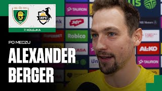 Alexander Berger po meczu GKS Katowice  Bogdanka LUK Lublin 03 19102024 [upl. by Ardnasak]