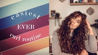 my quick and easy overnight curly hair routine  dana gagliotti [upl. by Anitsej]