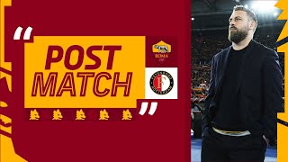 “Una vittoria ampiamente meritata”  DANIELE DE ROSSI AL TERMINE DI ROMAFEYENOORD [upl. by Nerra]