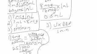 Norepinephrine Calculation 2 [upl. by Sregor390]