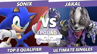 Pound 2022 Top 8 Qualifier  Jakal Wolf Vs Sonix Sonic SSBU Smash Ultimate Tournament [upl. by Yacov]