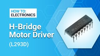 How to Electronics  L293D HBridge Motor Driver [upl. by Abernon]