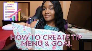 Creating Tip Menu amp Goal As A Model [upl. by Soilisav]