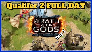 Wrath of the Gods 15000 Qualifer 2 Day 1 FULL DAY [upl. by Killam]