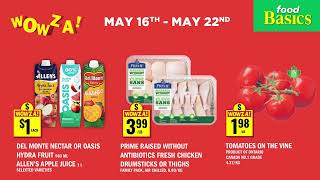 Food Basics  WOWZA  Flyer From May 16 to May 22 2024 [upl. by Errot849]