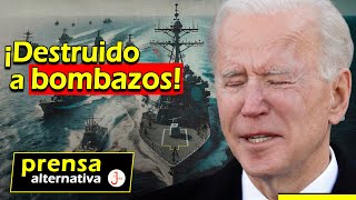 Destructor de EEUU es vapuleado en el mar Rojo Yemeníes le dieron lección [upl. by Irakuy]