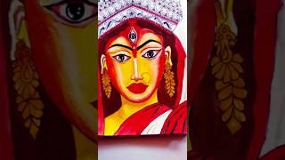 Maa durga 🙏maa durgamata art shorts youtubeshorts artist video jyotshnarani jyotshna [upl. by Hurlee]