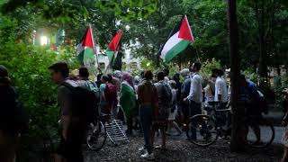 ProPalestine Protest At Place Riopelle Following Encampment Shut Down Friday July 5 2024 EMR 6266 [upl. by Blinny]