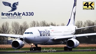 Iran Air A330 Takeoff At Amsterdam Airport Schiphol [upl. by Saffian]