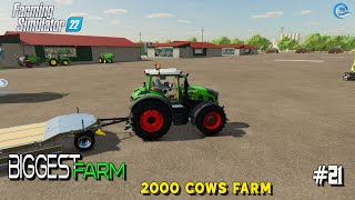 Upgrade My Farm With 2000 COWS  21  Farming Simulator 22  Nevarland Farm  Fs22timelapse [upl. by Nerraf841]