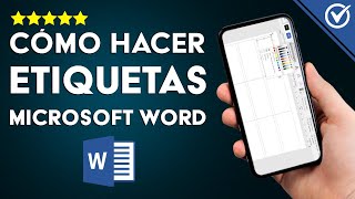 Cómo Hacer Etiquetas o Pegatinas en Word para Imprimir y Usar en Productos [upl. by Ametaf]