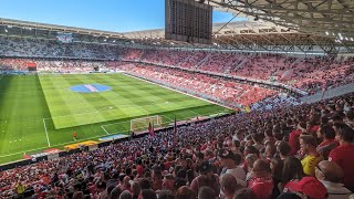 SC Freiburg Fans feiern emotionalen Abschied von Christian Streich und Patrick Baier [upl. by Annaerdna]