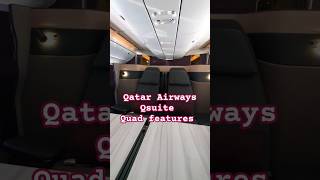 Qatar Airways Qsuite Quad features ✈️ [upl. by Buyer284]