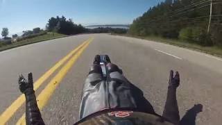 LUltime Descente Street Luge Top Speed Raw Run No Crash [upl. by Baskett961]