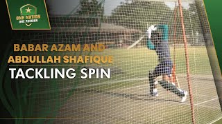 One minute of Babar Azam and Abdullah Shafique tackling spin  Pakistan vs West Indies  MO2L [upl. by Jorin]