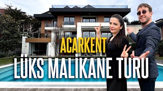 Acarkentte Aylık 200000 TL Kirası Olan Havuzlu Malikane Turu [upl. by Enirod384]