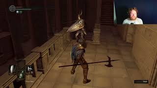 Nicks first playthrough of Dark Souls Ornstein and Smough round 2 fight Eps 7 [upl. by Eita]