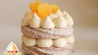 SchokoNussBaiser Törtchen mit Orangencreme  GLUTENFREI [upl. by Narag]