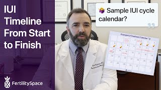 IUI Timeline From Start To Finish  Example Treatment Calendar for Intrauterine Insemination [upl. by Birdie]