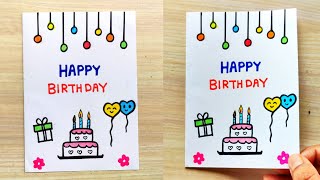 Handmade Birthday Card easy  How to make friend Birthday Card  Birthday special greeting card [upl. by Ahtamas399]