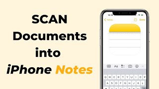 How to Scan Text amp Documents on iPhone Using the Notes App  iPhone 13 [upl. by Carrol]