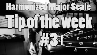 Tip Of The Week 3  Learn the harmonized major Scale  Chord Progressions  Guitar Lesson [upl. by Anivle333]