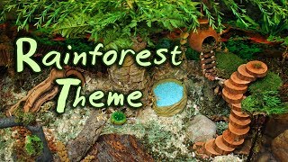 🌿RAINFOREST Hamster Cage Theme New DIY Cage [upl. by Laemsi]