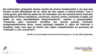 ENEM 2022  ESTUDOS DO TEXTO  Considerandose o tema tecnologias e acessibilidade [upl. by Lattonia]