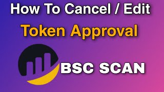 How To Revoke or Cancel Token Approval on BSC Scan  Etherscan [upl. by Nemzaj]