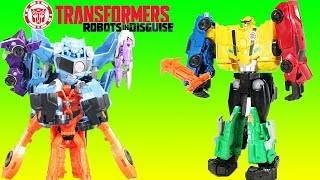 Transformers Ultra Bee Robots in Disguise Combiner Force Adventure W Optimus Prime Blurr amp More [upl. by Gulgee]