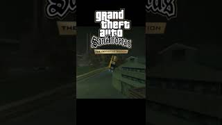 GTA SAN ANDREAS CAR FLYING STUNT gtasanandreas gtasan gta cj shorts viral [upl. by Hogarth802]