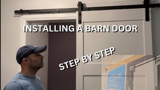 Installing a Barn Door on a Master Bathroom [upl. by Lowell40]